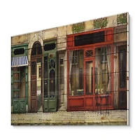Designart - Red Facade of Charming Shop In Paris II
