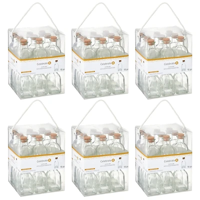 6 Packs: 18 ct. (108 total) Favor Jars with Cork Stoppers by Celebrate It®