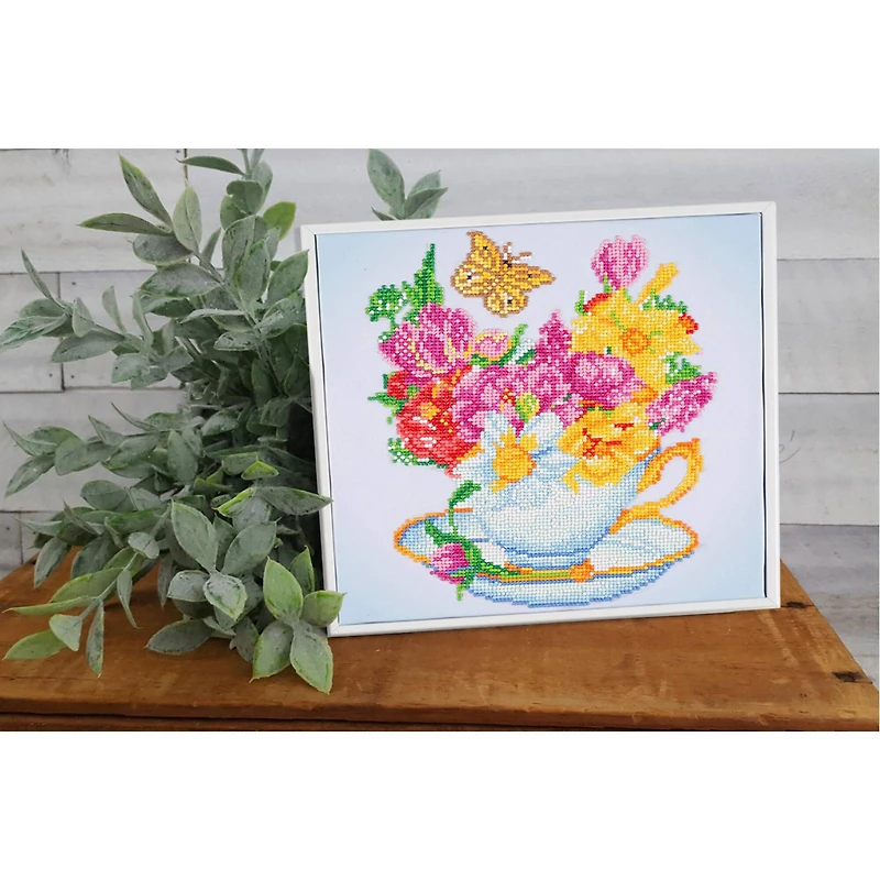 Diamond Dotz® Springtime Cuppa Diamond Painting Kit
