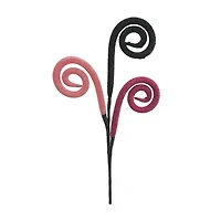 12" Pink & Black Curls Pick by Ashland®