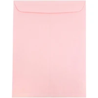 JAM Paper 9" x 12" Baby Pink Open End Catalog Premium Envelopes, 100ct.