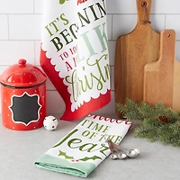 DII® Assorted Holiday Fun Printed Dishtowel Set