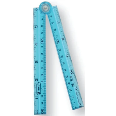 Westcott® C-Thru Folding Ruler, 12"