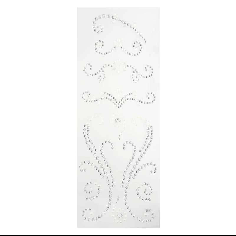 Silver Gem & Satin Pearl Bling Stickers by Recollections™