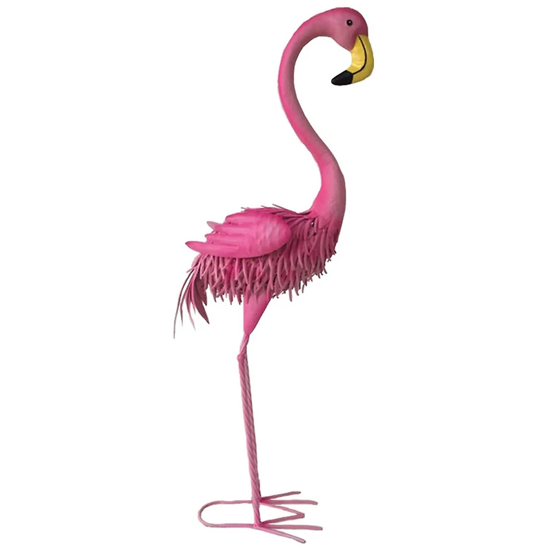 Santa's Workshop 40" Iron Flamingo