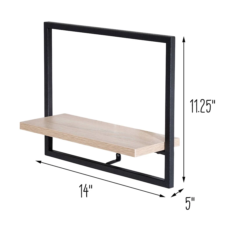 Honey Can Do Floating Wall Shelf