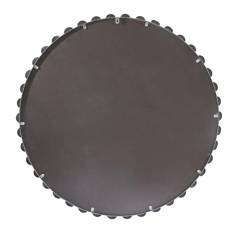 CosmoLiving by Cosmopolitan Silver Metal Orb Framed Wall Mirror 36" x 2" x 36"