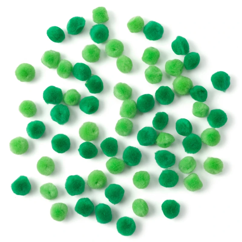 Green Pom Poms by Creatology