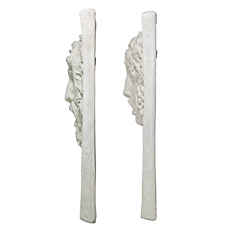 Design Toscano Opimus & Vappa Grape Deities Wall Sculpture Set