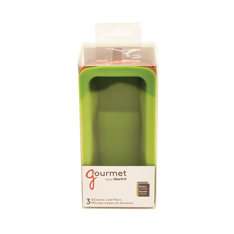 Starfrit Silicone Mini Loaf Pan Set, 3ct.
