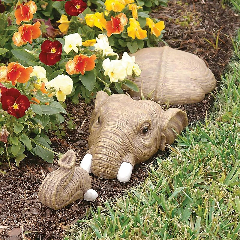 Design Toscano 28" In For a Swim Elephant Lawn Sculpture