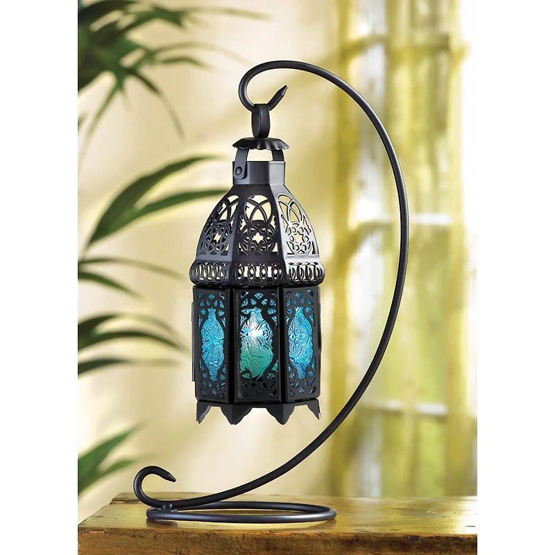 13" Sapphire Nights Table Lantern