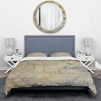 Designart 'Geometric Cream Block III' Geometric Bedding Set