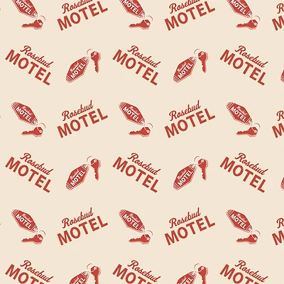 Schitt's Creek® Rosebud Motel & Keys Cotton Fabric
