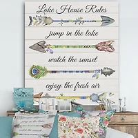 Designart - Sentimental Arrows-Lake House Rules