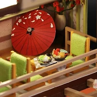 Wizardi Sushi Restaurant Miniature Dollhouse Roombox Kit