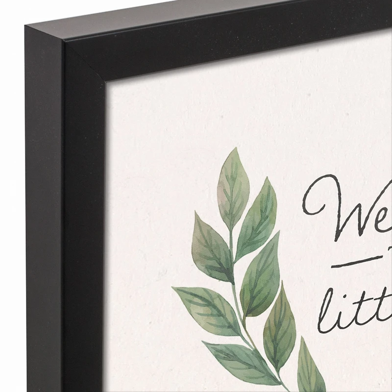 Welcome To Our Little Hive 11" x 14" Black Floating Framed Canvas