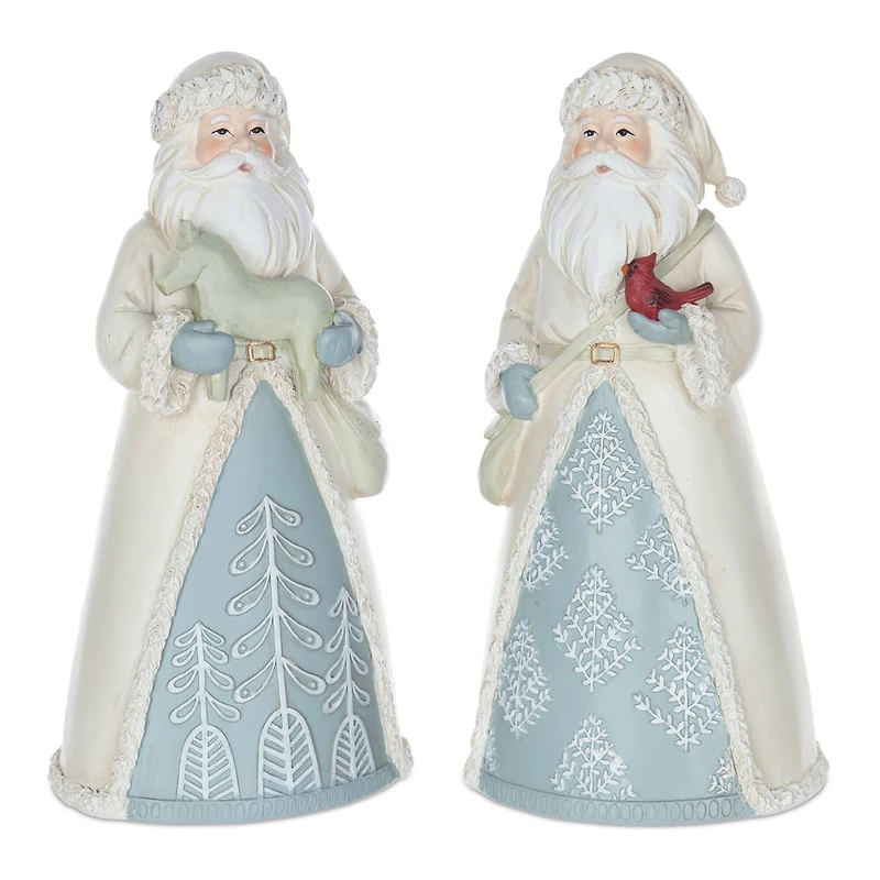 10.5" Winter Santa Figurine Set