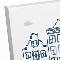 Juvie Doodle Buildings 12" x 18" Canvas Wall Art
