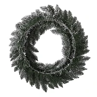 Glitzhome® 24" LED Snow Flocked Christmas Wreath