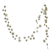 Hello Honey 6ft. Gold Decorative Glitter Paper Star Garland
