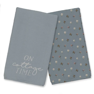 On Cottage Time Tea Towel Set