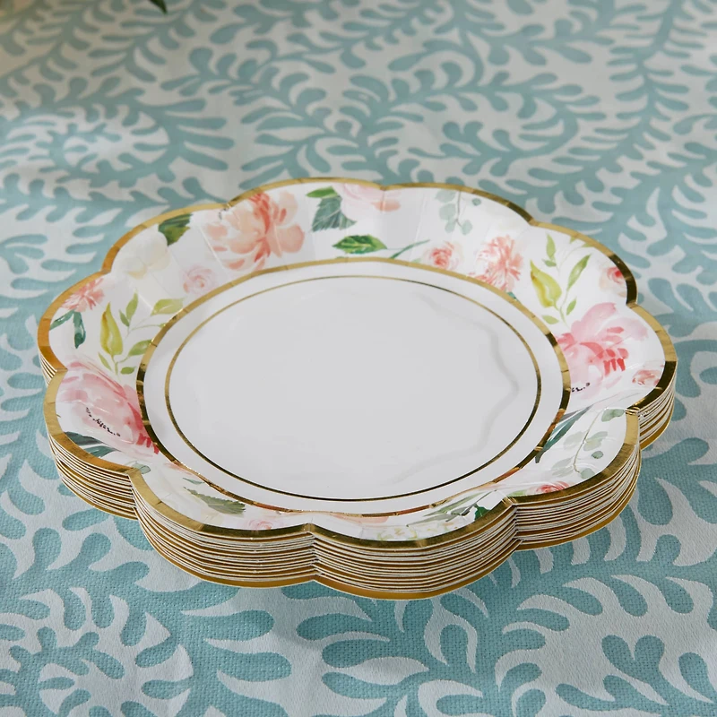 Kate Aspen® 7" Brunch Floral Paper Plates, 32ct.