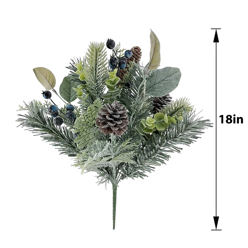 18" Pinecone & Blue Berry Deluxe Bush by Ashland®