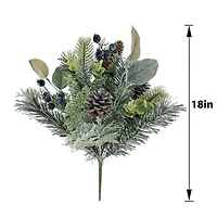 18" Pinecone & Blue Berry Deluxe Bush by Ashland®