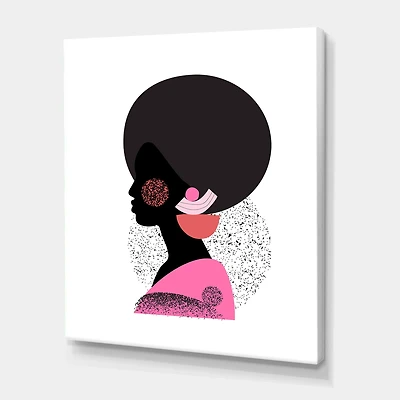 Designart - Ethnic Geometric Silhouette of African American I