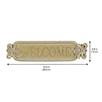 10" x 3" Gold Welcome Wall Décor by Ashland®