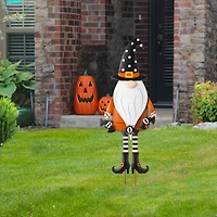 Glitzhome® 36" Metal Halloween Gnome Yard Stake