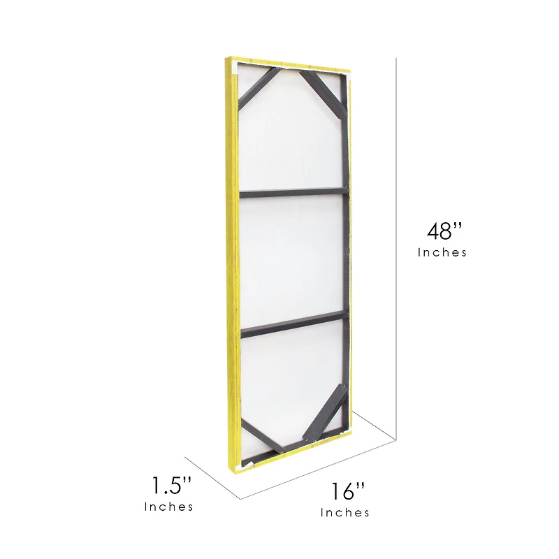 Island Time Coastal Beach Outdoor Canvas Art Print - 16"x48"