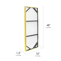 Island Time Coastal Beach Outdoor Canvas Art Print - 16"x48"