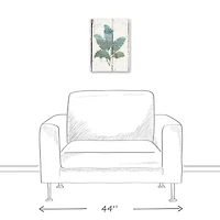 Leaves On Pallet 12" x 16" Canvas Wall Art