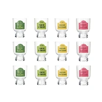 Hello Honey® 10oz. Parisian Street Sign Footed Drinking Glass, 12ct.