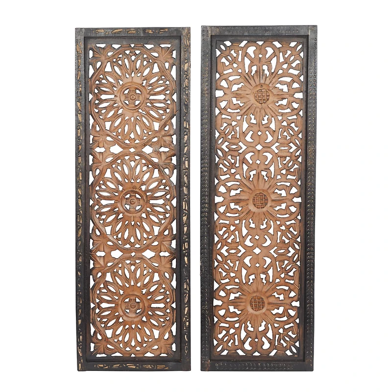 36" Brown Traditional Wall Décor Set