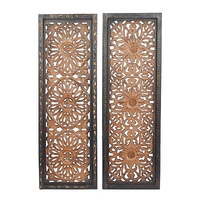 36" Brown Traditional Wall Décor Set