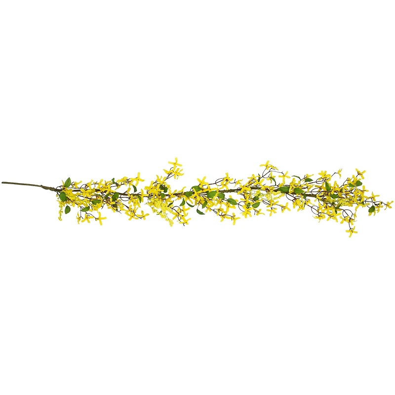 5ft. Yellow Forsythia & Berry Floral Spring Garland
