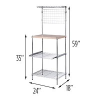 Honey Can Do Microwave Shelving Unit with Shelves