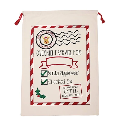 Personality Case™ 19" x 26" Rudolph Express Cotton Christmas Drawstring Bag