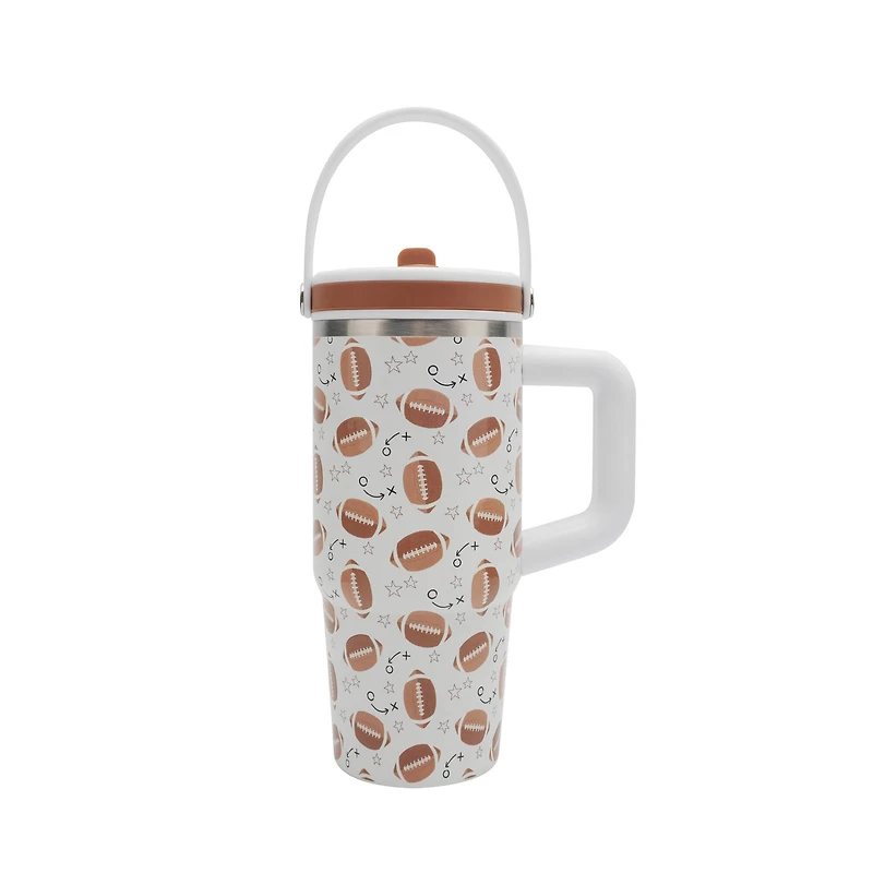 20oz. Football Stainless Steel Insulated Tumbler by Ashland®