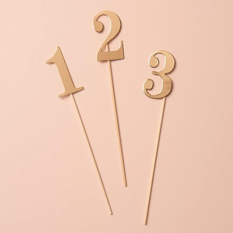 1-12 Gold Table Numbers by Celebrate It™