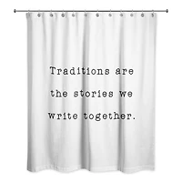 Traditions Together 71" x 74" Shower Curtain