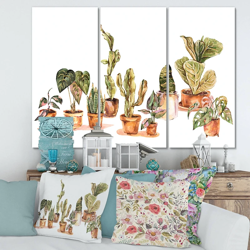 Designart - Indoor House Plants Urban Jungle I