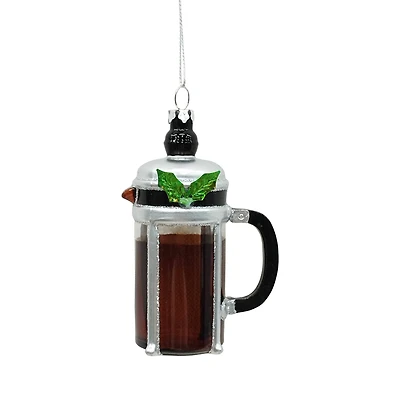 4.5" French Press Glass Ornament by Ashland®