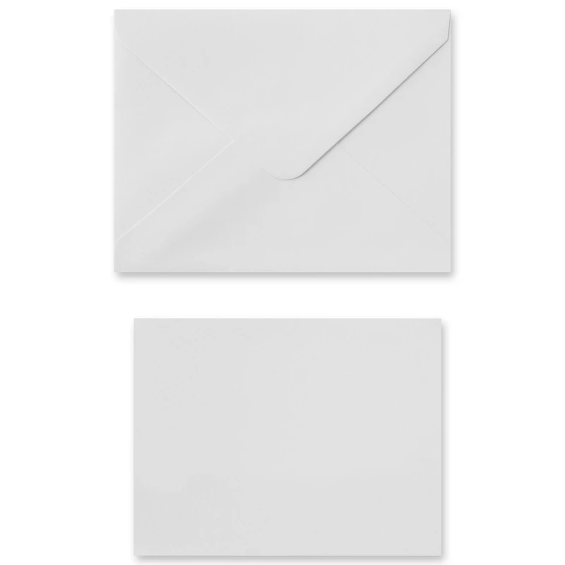 6 Packs: 50 ct. (300 total) 5" x 7" Flat Cards & Envelopes by Recollections