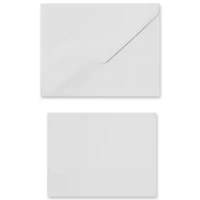 6 Packs: 50 ct. (300 total) 5" x 7" Flat Cards & Envelopes by Recollections