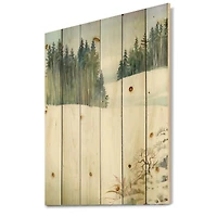 Designart - Pine Forest In Snowy Winter Landscape