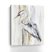 Lumaprints River Heron II Canvas Wall Art
